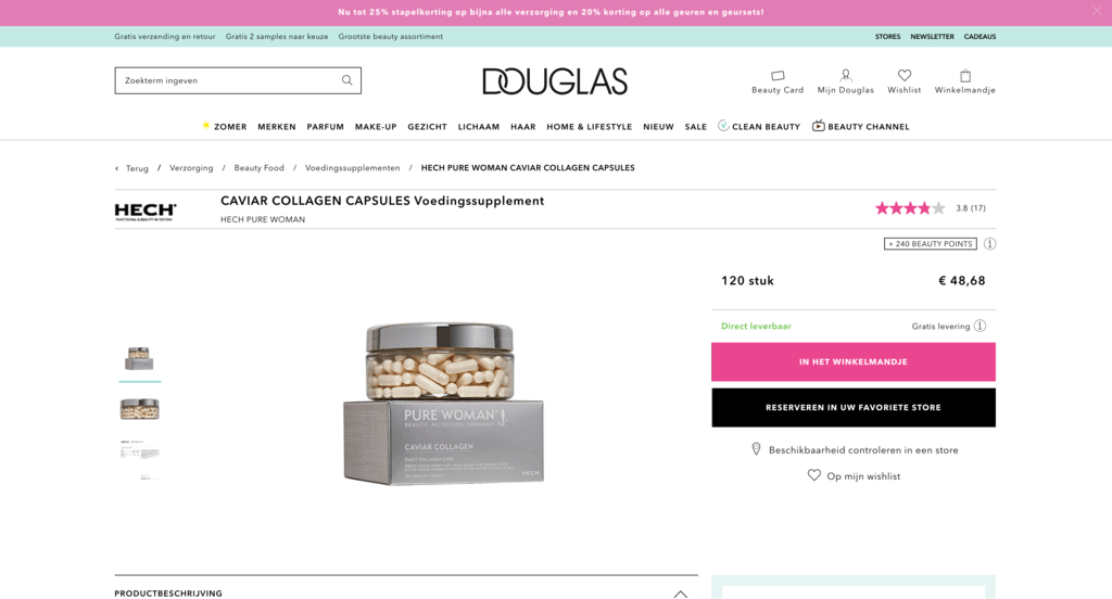 Hech Pure Woman Caviar Collagen Capsules